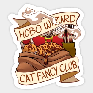 Hobo Wizard Cat Fancy Club Sticker